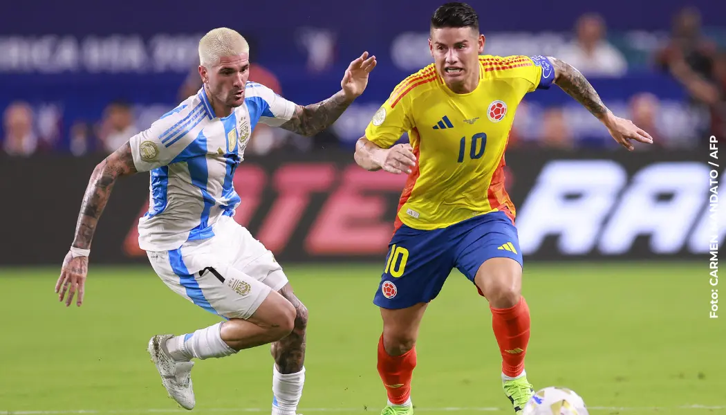Mensaje provocador Rodrigo De Paul Colombia Argentina.