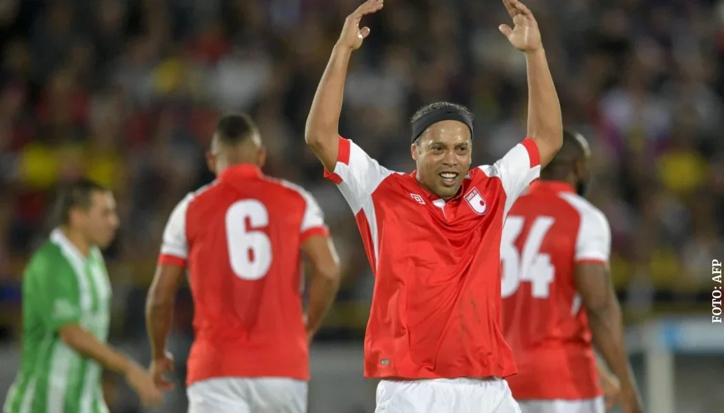 Ronaldinho con Independiente Santa Fe