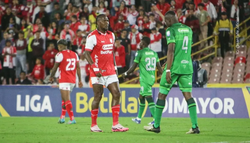 Santa Fe y Equidad en altercado al finalizar el partido