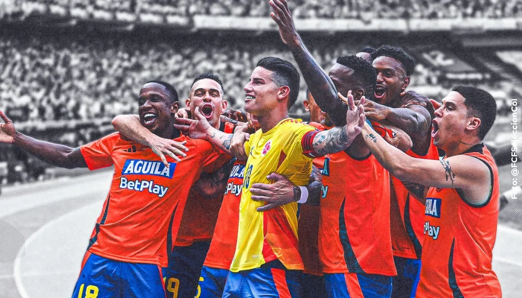 Inspiración de celebración de Colombia contra Argentina.