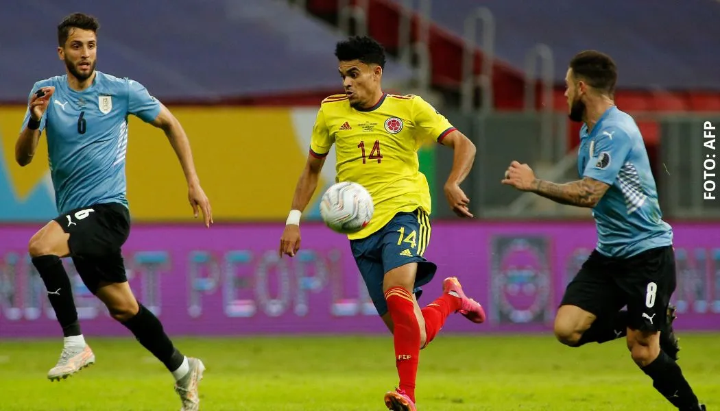 Selección Colombia enfrentamiento contra Uruguay en Copa América 2021