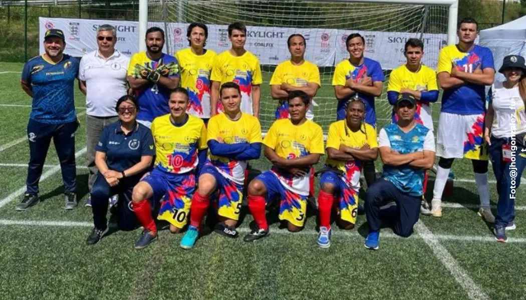 Selección Colombia de fútbol para ciegos va para Paris 2024.