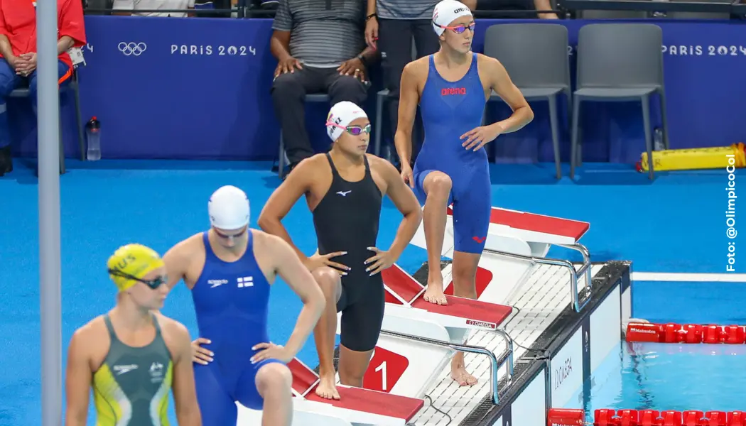 Stefanía Gómez se despidió de la categoría de 100 metros en natación.