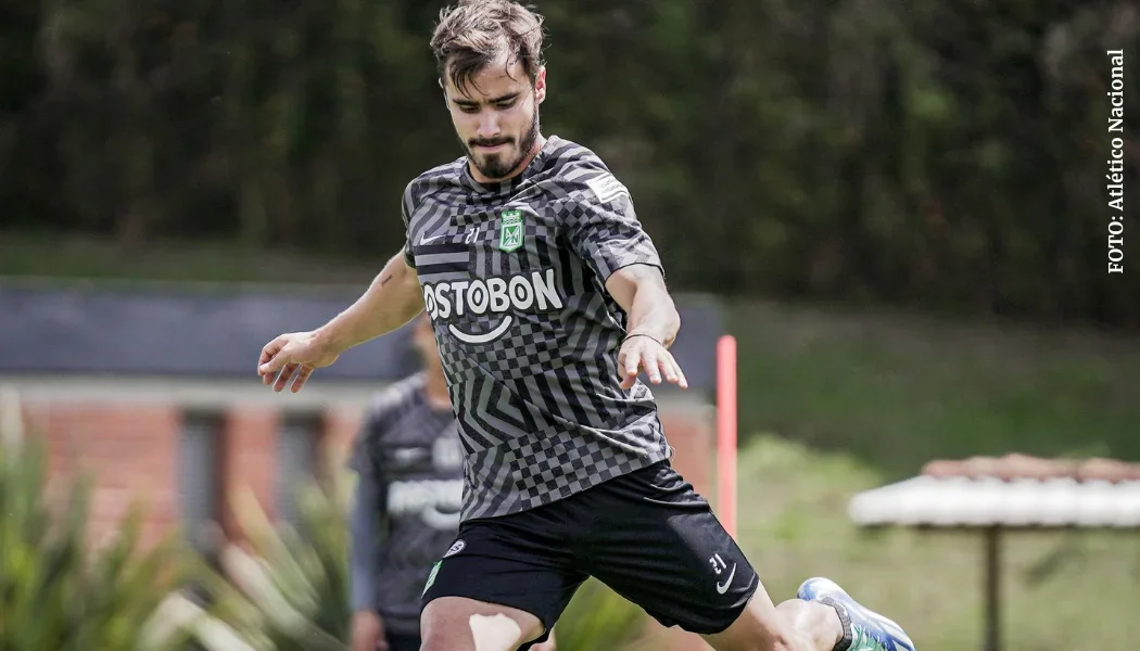 Tomás Ángel en entrenamientos con Atlético Nacional