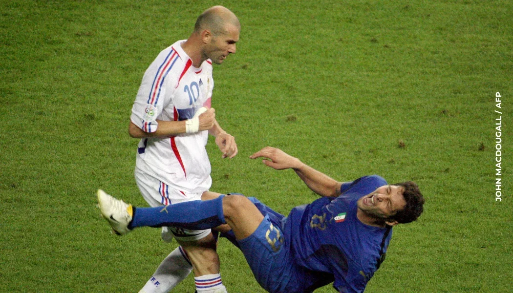 Zidane y Materazzi, en la final del Mundial del 2006.