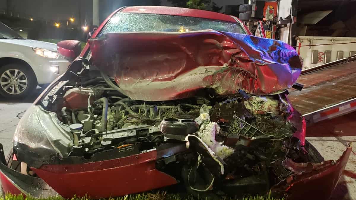 Accidente en el norte de Bogotá