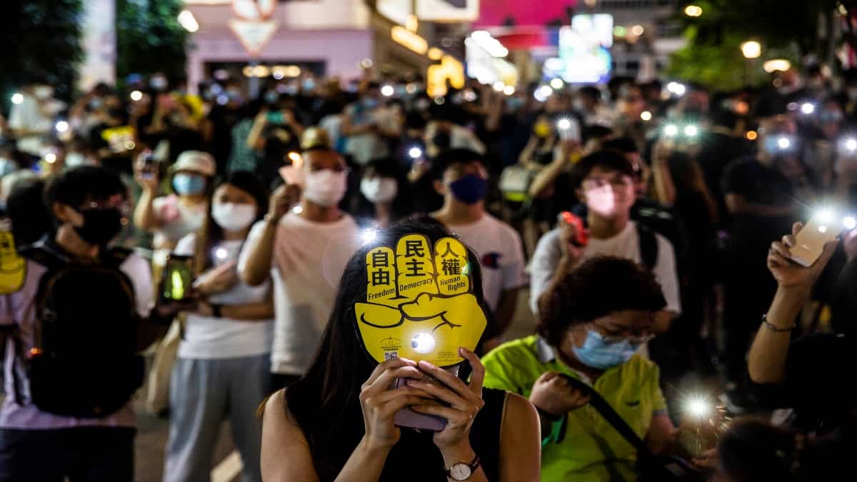 Foto: Isaac Lawrence - AFP Activista fue detenida tras organizar vigilia para conmemorar la masacre de Tiananmen.