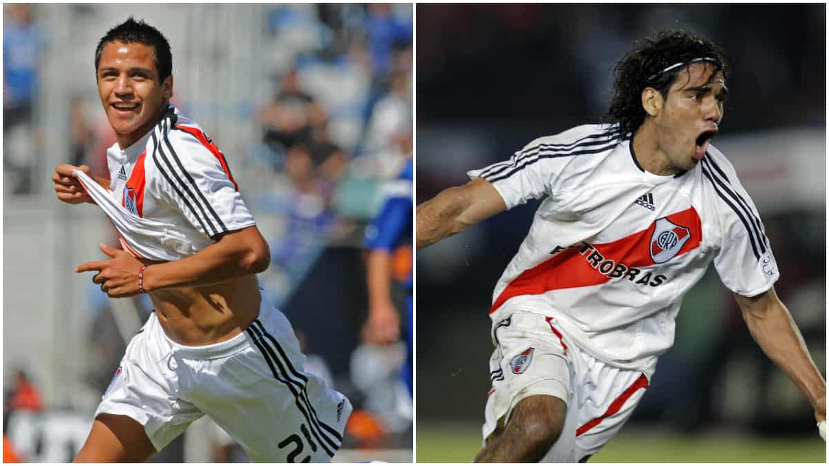 Alexis Sánchez y Falcao García en River Plate