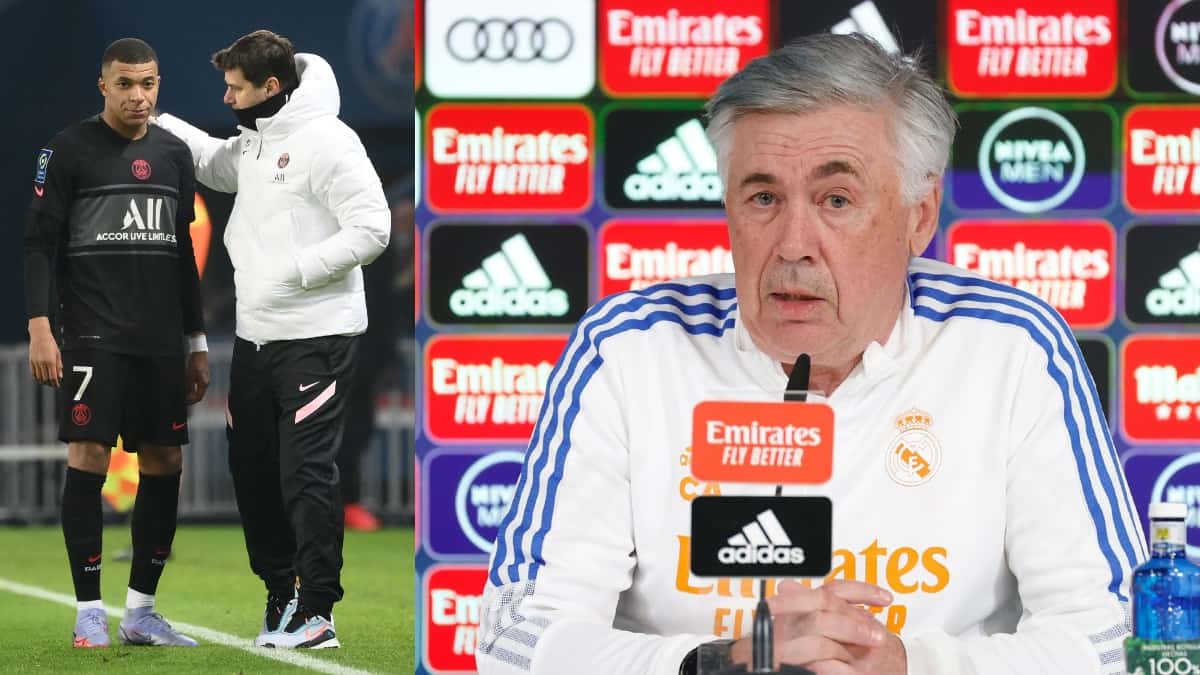 Ancelotti sobre Mbappé tras declaraciones de Pochettino