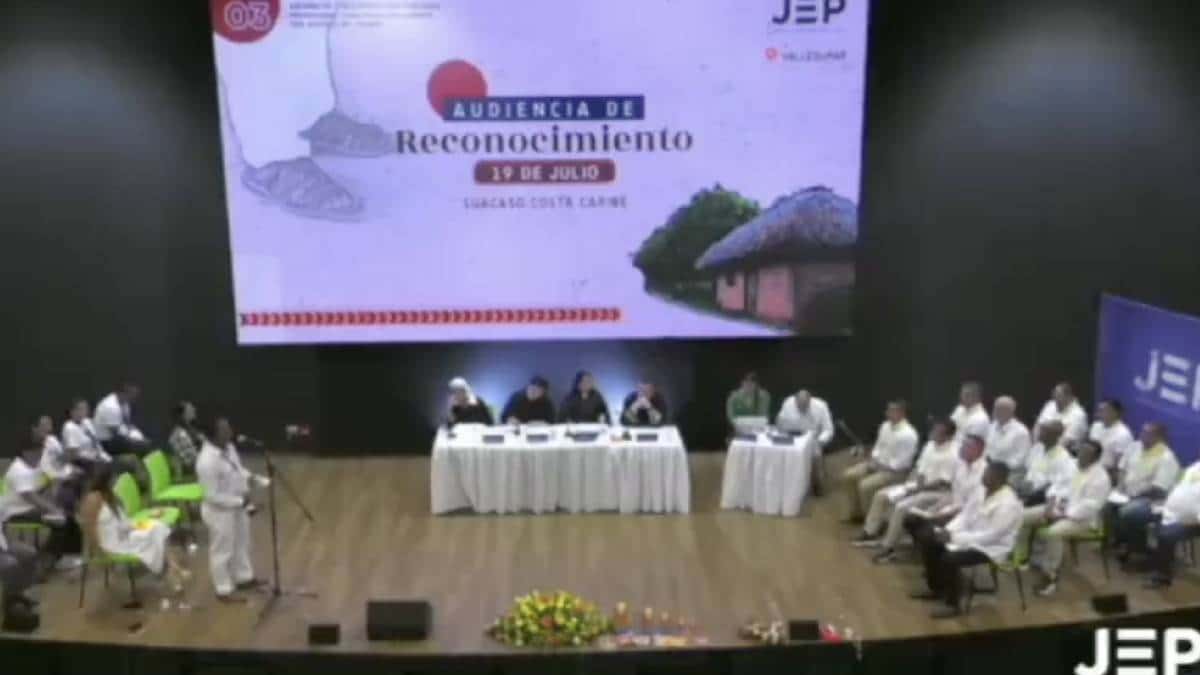 JEP: fuertes relatos en audiencia de reconocimiento