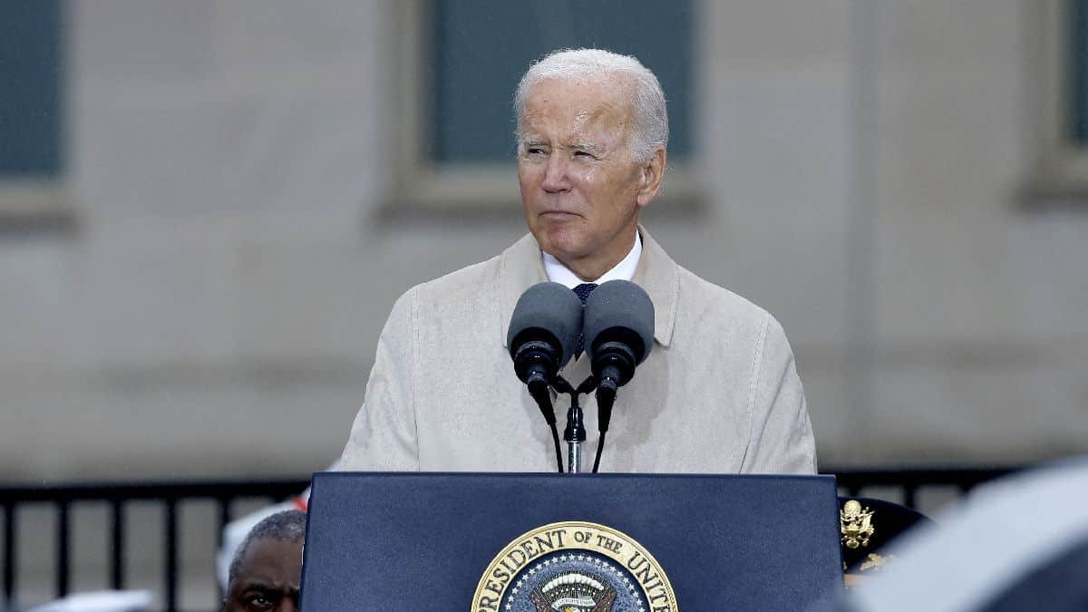 Presidente Joe Biden en ceremonia por las victimas del 9/11
