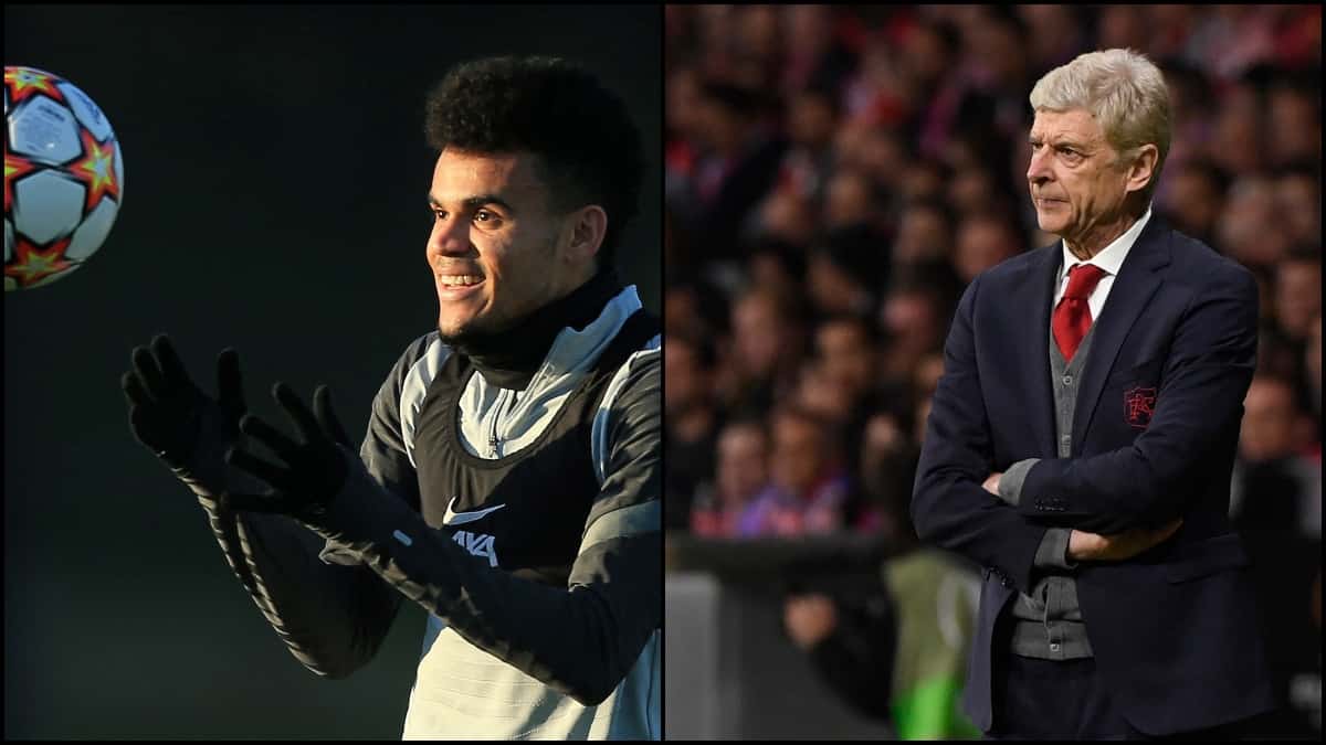Arsene Wenger y Luis Díaz