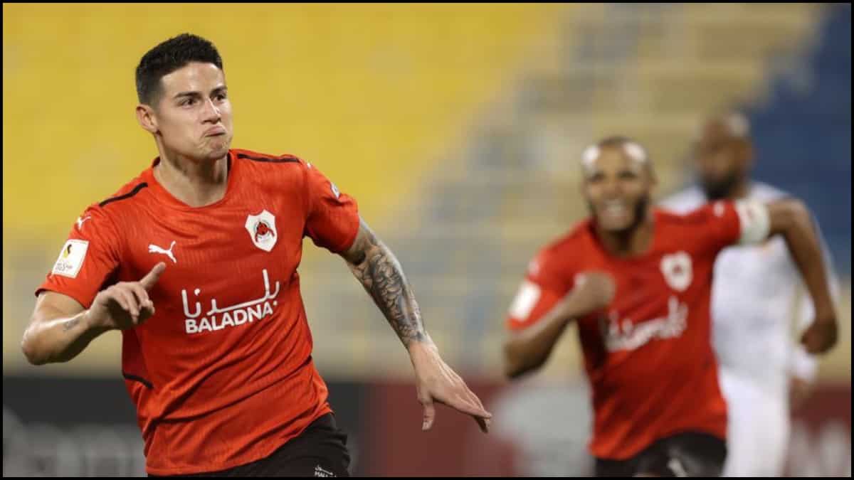 James Rodríguez con el Al-Rayyan