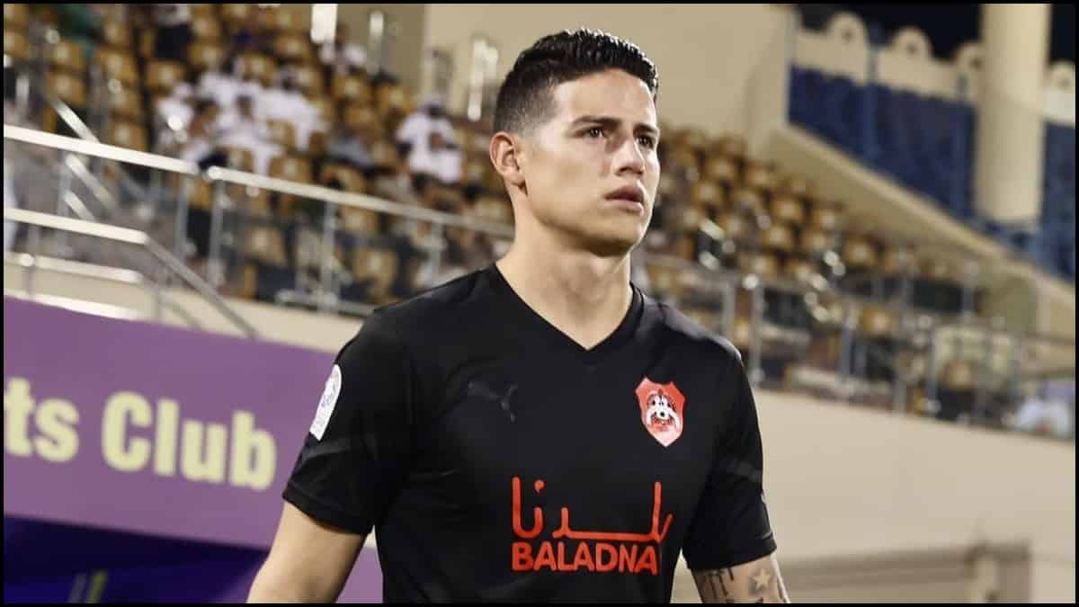 James Rodríguez con el Al-Rayyan