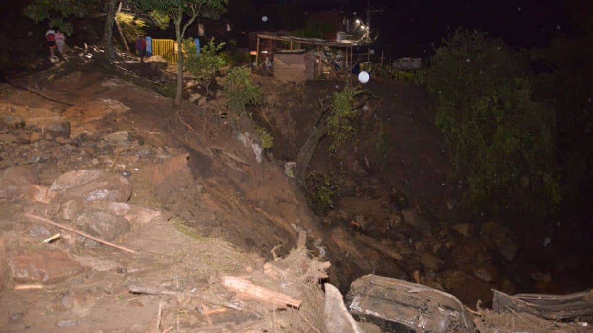Así quedó parte de la vereda Potrerito, en Bello Antioquia