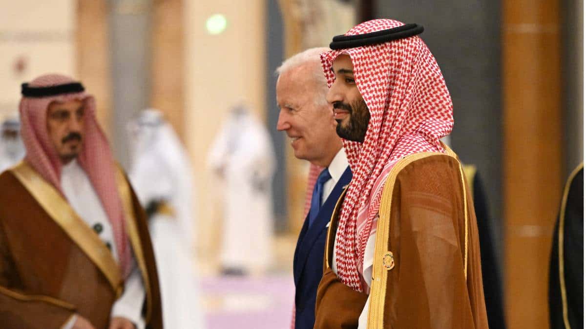 Reunión del presidente Joe Biden y el príncipe heredero Mohamed bin Salmán