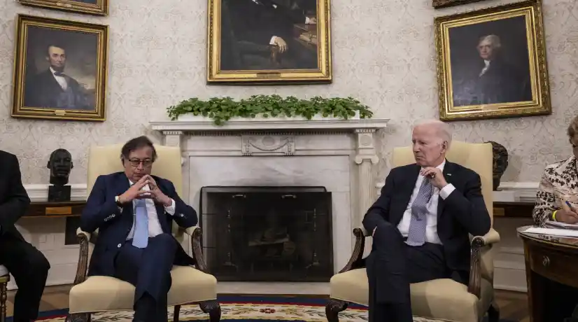 Joe Biden y Gustavo Petro