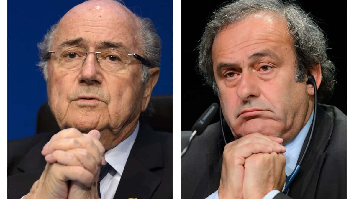 Blatter-Platini, Infantino, Catar 2022