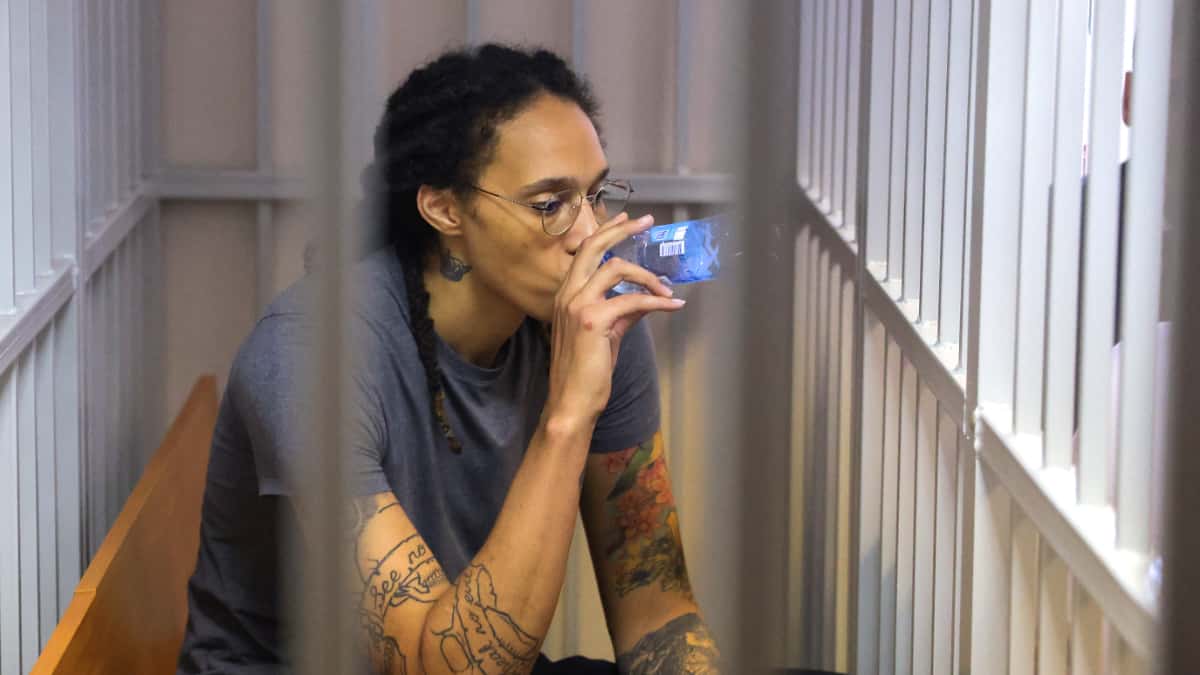 La basquetbolista estadounidense Brittney Griner, detenida en Moscú.
