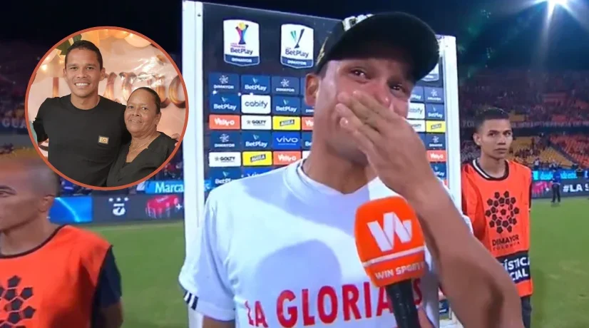 Carlos Bacca y su llanto al recordar a su madre