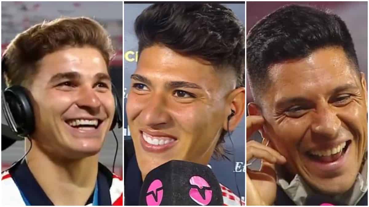 Jorge Carrascal 'entrevista' a Julián Álvarez y Enzo Pérez