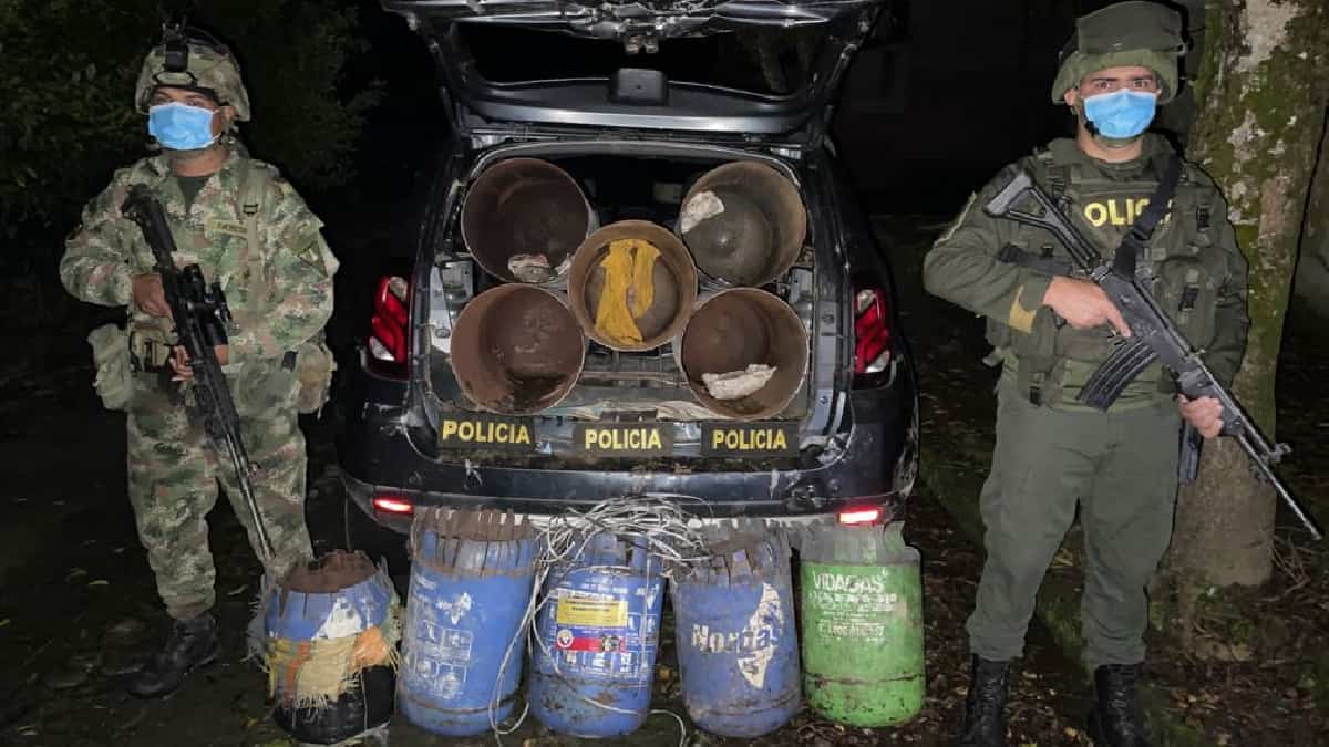 Carro bomba desactivado en El Tarra.