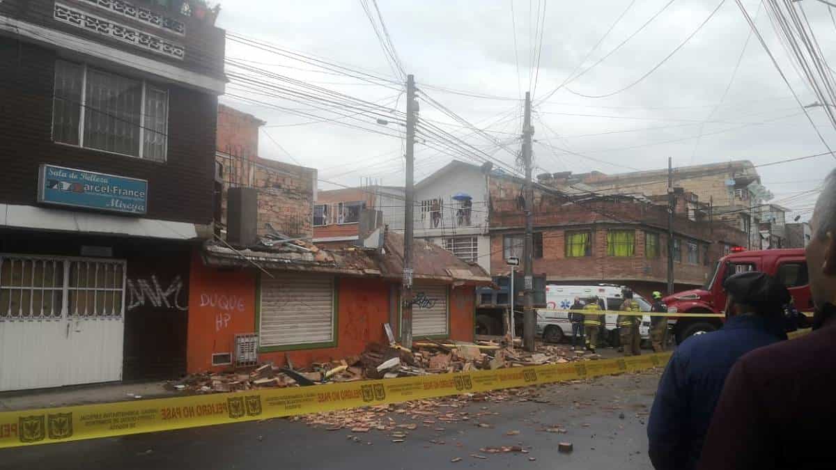 Obra en construcción se cayó en Fontibón y dejó al menos tres heridos