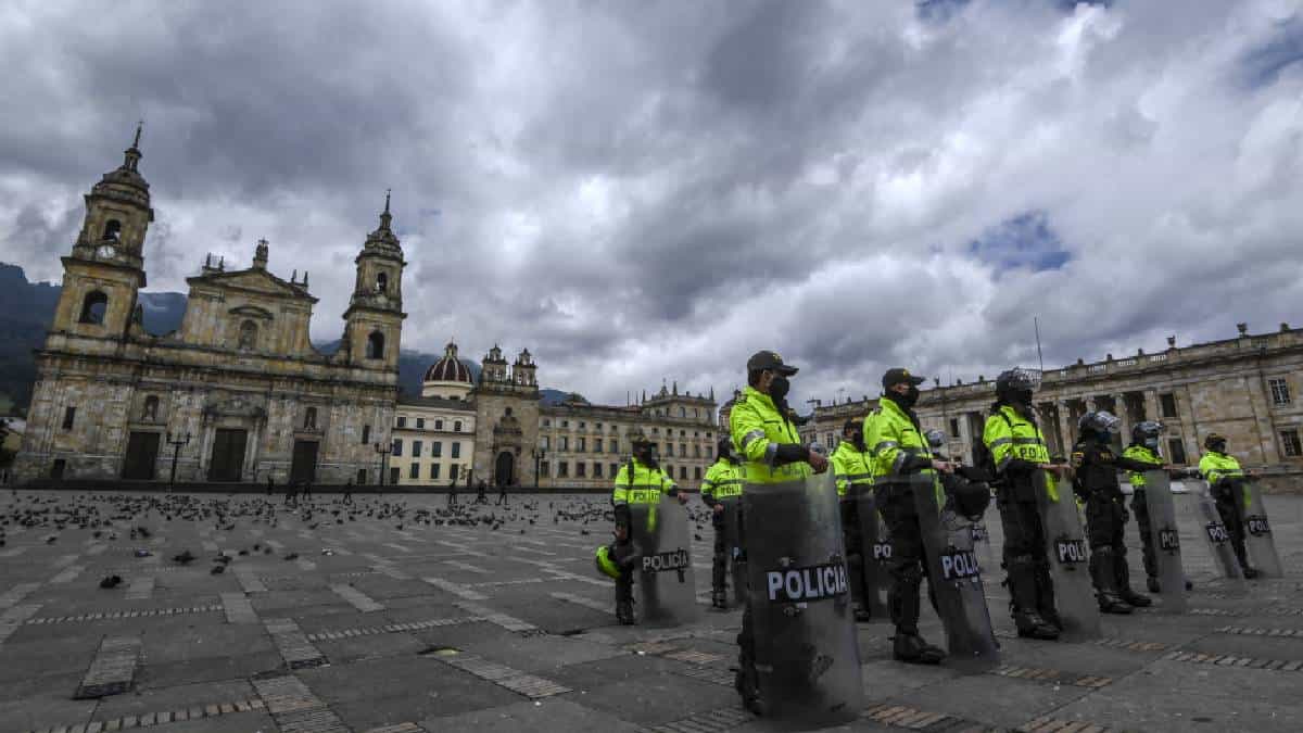 Plaza de Bolívar, centro de Bogotá