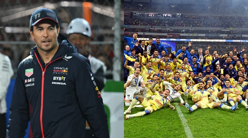 Checo Pérez pidió foto a Julián Quiñones título América