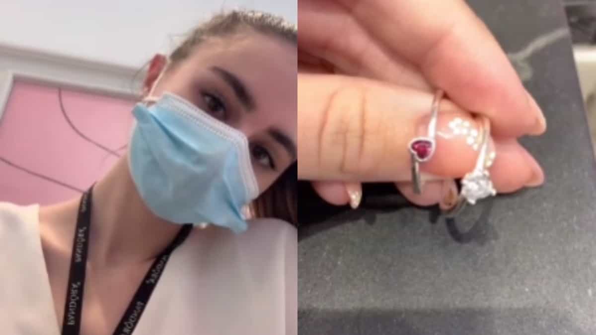 Foto: @ferreiroroche (Tiktok) Hombre que compró dos anillos para sus amantes fue expuesto en redes sociales.