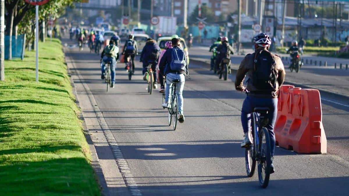 Ciclovías temporales en Bogotá