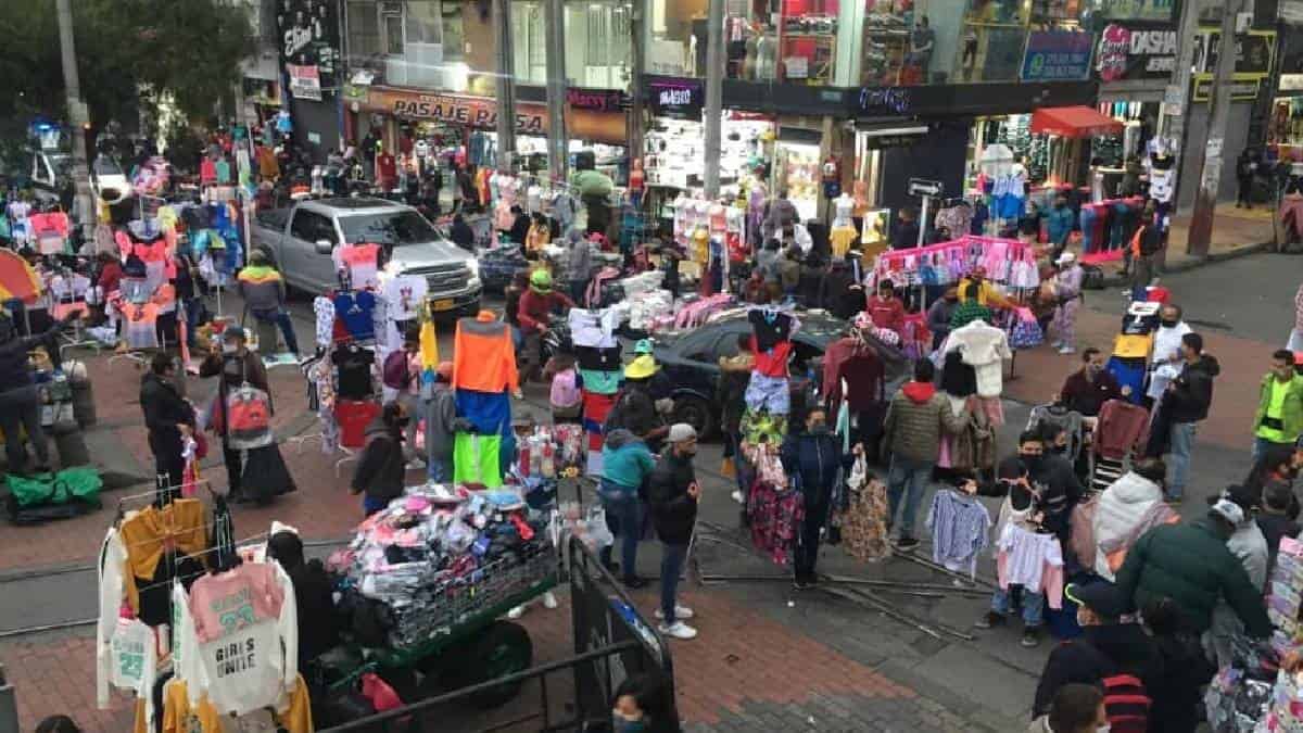 Protestas de comerciantes en San Victorino este 16 de diciembre