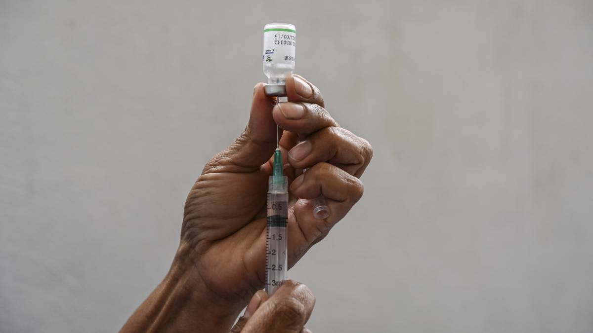 Foto: AFP - Yuri Cortez. La vacuna CoronaVac fue desarrollada en China por la farmacéutica Sinovac.