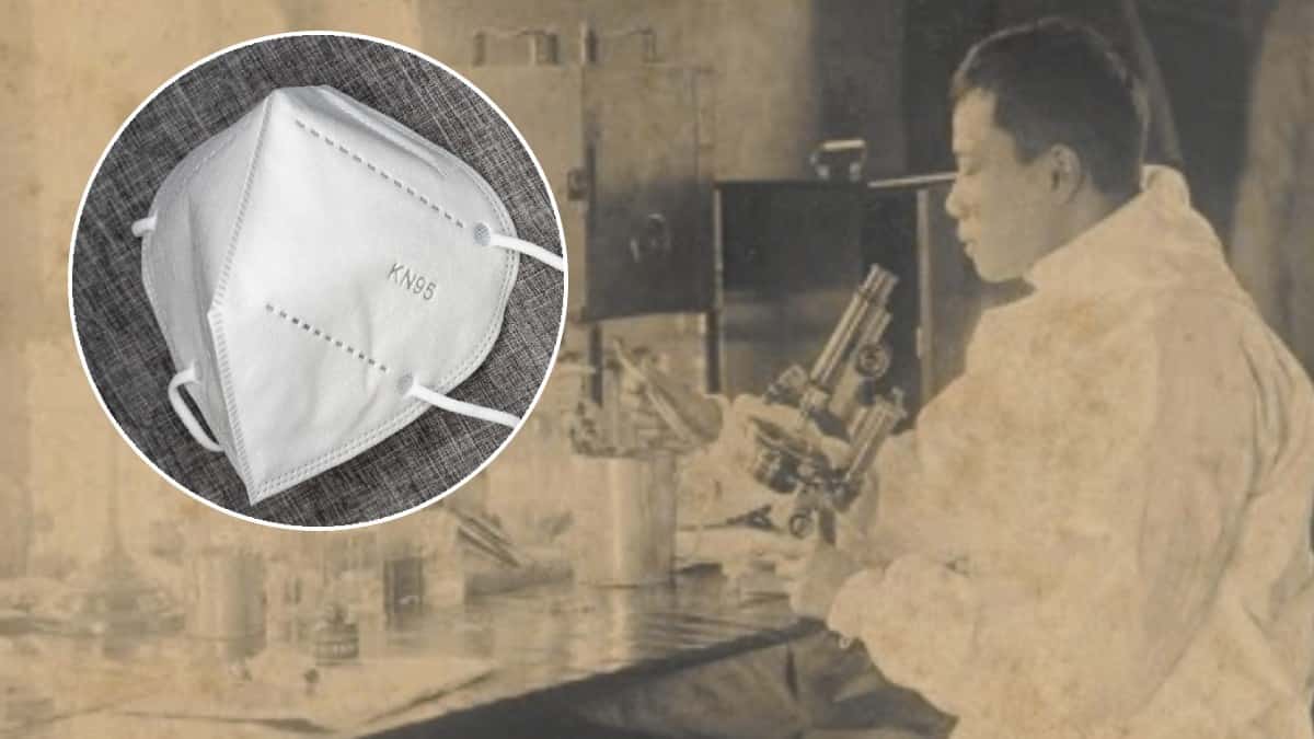 Dr. Wu Lien-Teh en el laboratorio, Harbin, enero de 1901