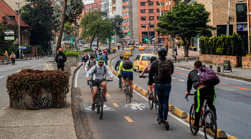 Día sin carro y sin moto en Bogotá