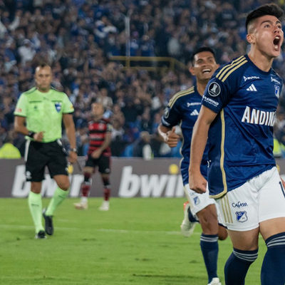 ¡Al palo y adentro! Golazo de Daniel Ruiz para que Millonarios salve un ...