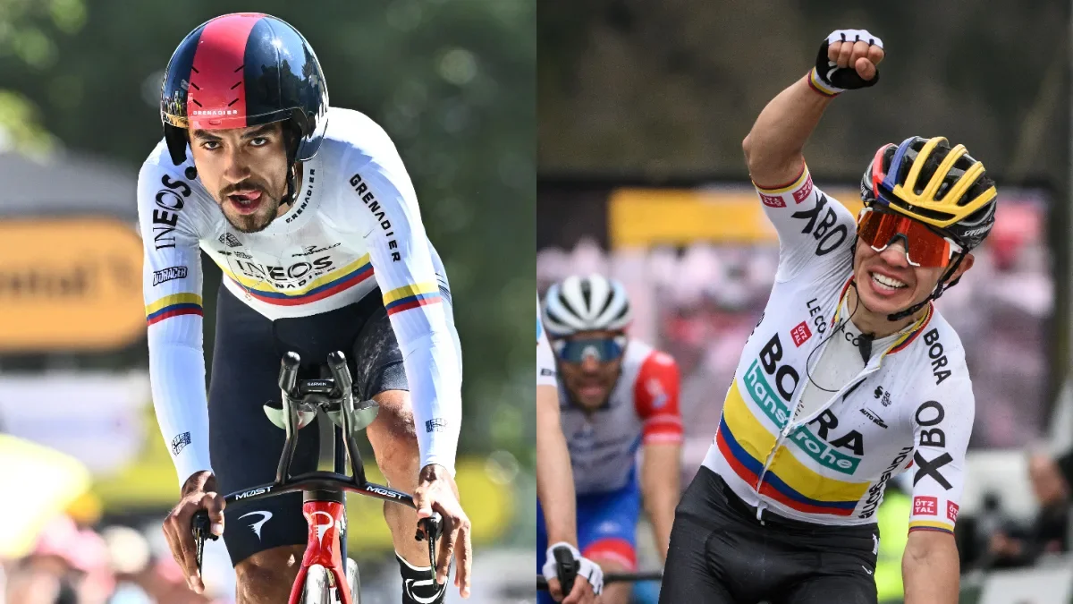 Sergio Higuita y Daniel Martínez en el ranking UCI 2022