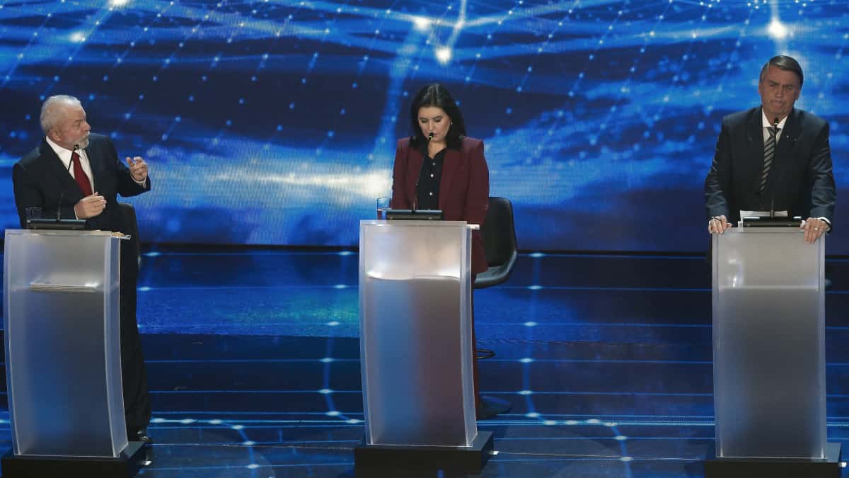 Debate presidencial en Brasil entre Bolsonaro y Lula