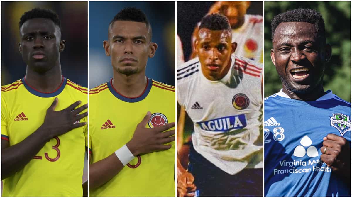 Dávinson Sánchez, William Tesillo, Jhon Janer Lucumí y Yéimar Gómez Andrade.