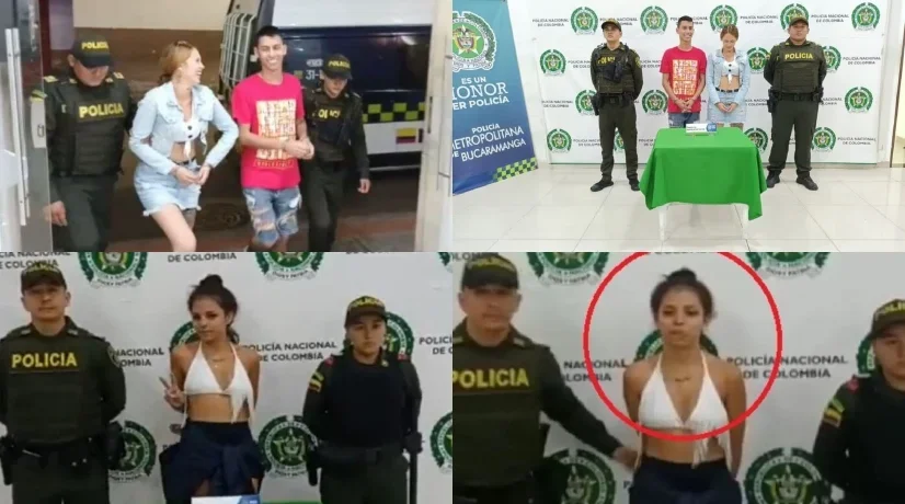 Delincuentes hacen gestos de risa en sus capturas