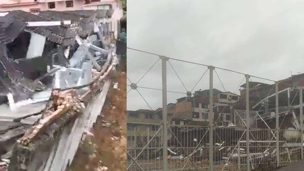 Desplome de plaza de mercado de Ubalá