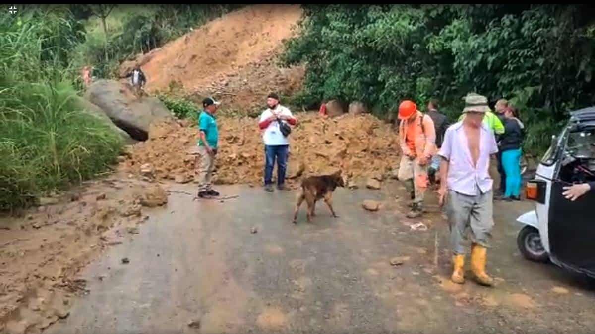 Anuncian cierre total de la vía Hatillo-Cisneros, Antioquia, por deslizamientos