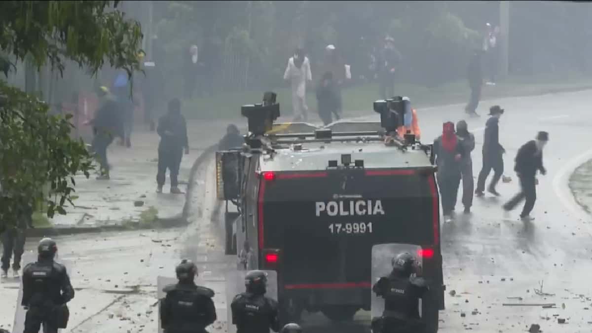 Disturbios Universidad Distrital en Bogotá