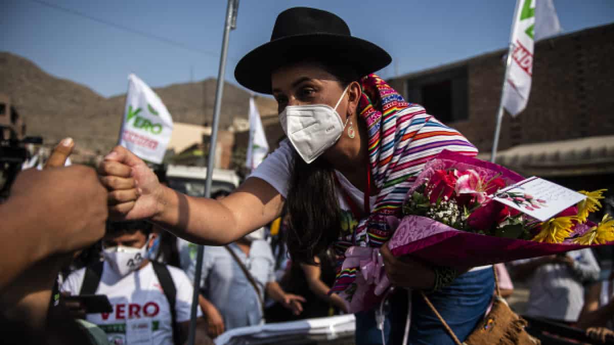 Cierre de campaña de candidatos a la presidencia en Perú