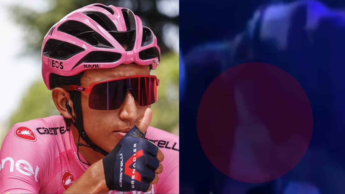 Egan Bernal fue sorprendido a una mujer en un bar