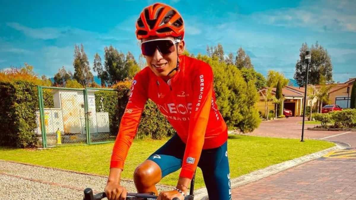 Egan Bernal volvió a pedalear carretera: "El día más feliz de mi vida". /Foto: @eganbernal Egan Bernal volvió a pedalear carretera: "El día más feliz de mi vida"