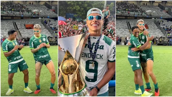 Como hermanos: Richard Ríos, de baile y con la camiseta de Endrick tras el título de Palmeiras Como hermanos: Richard Ríos, de baile y con la camiseta de Endrick tras el título de Palmeiras