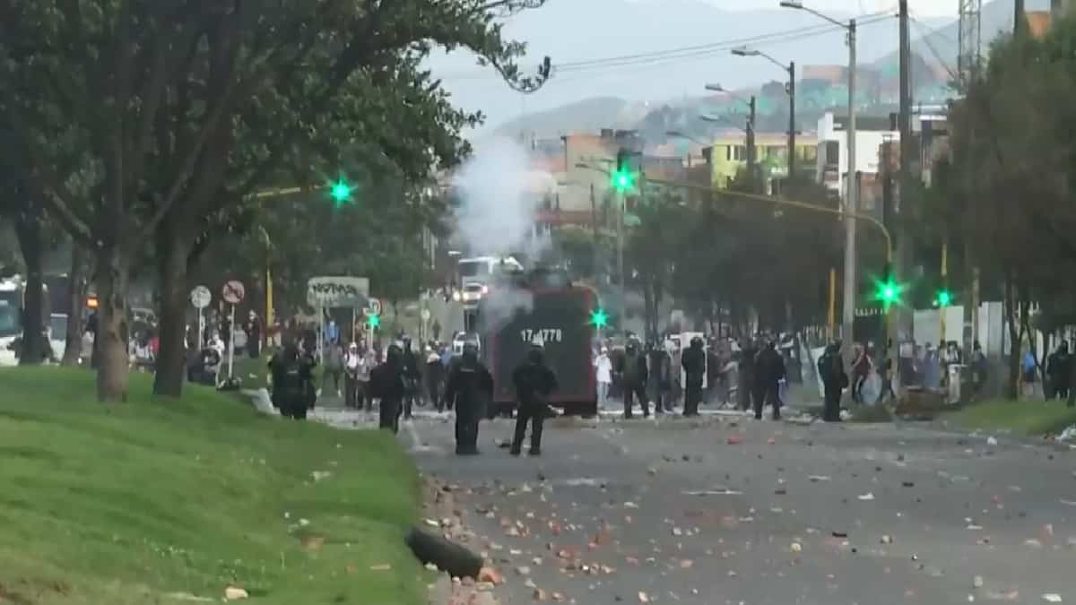 Jornada de protestas en Bogotá 31 de marzo