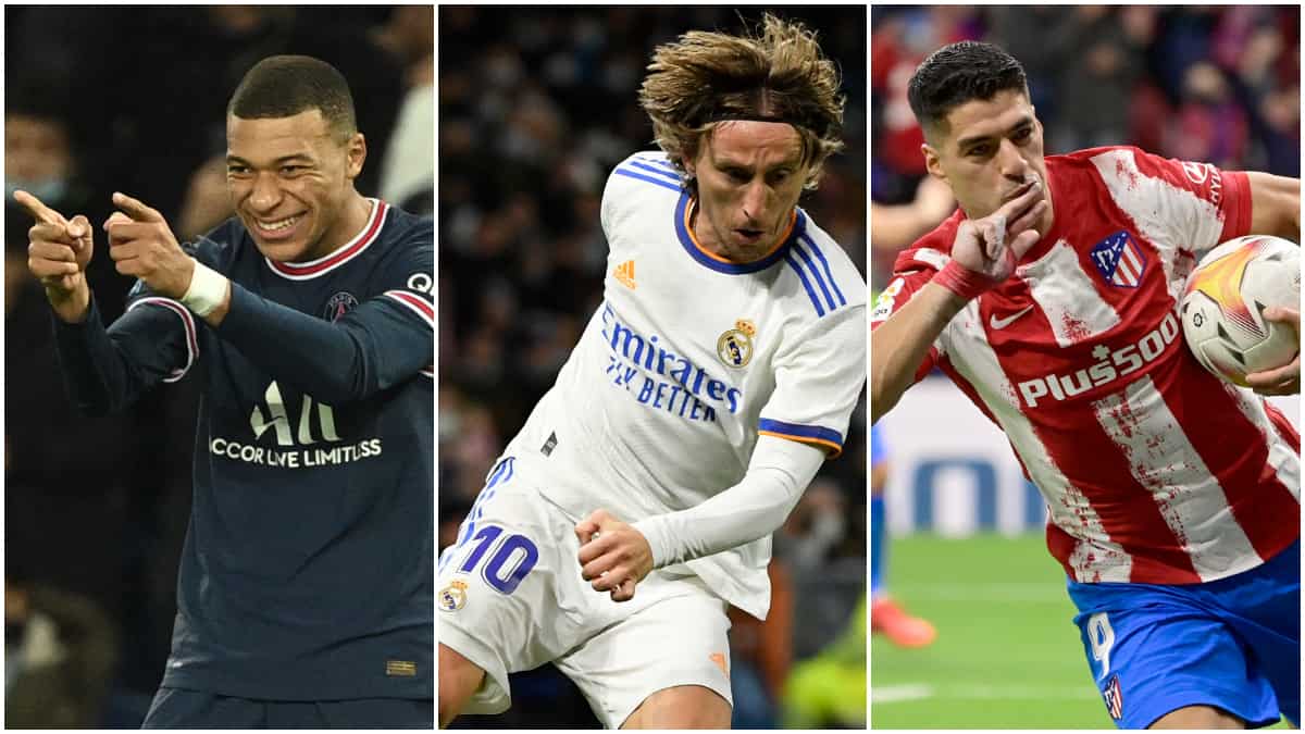 Mbappé, Modric, Suárez