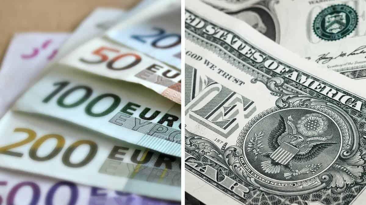Euro y dólar - Foto: Referencia Pixabay El dólar recupera terreno tras retroceso y el euro extiende alzas